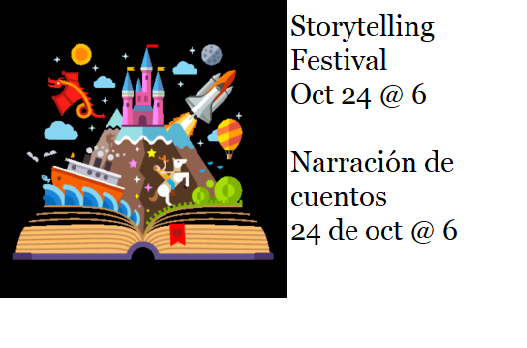 Storytelling Festival Oct 24 @ 6